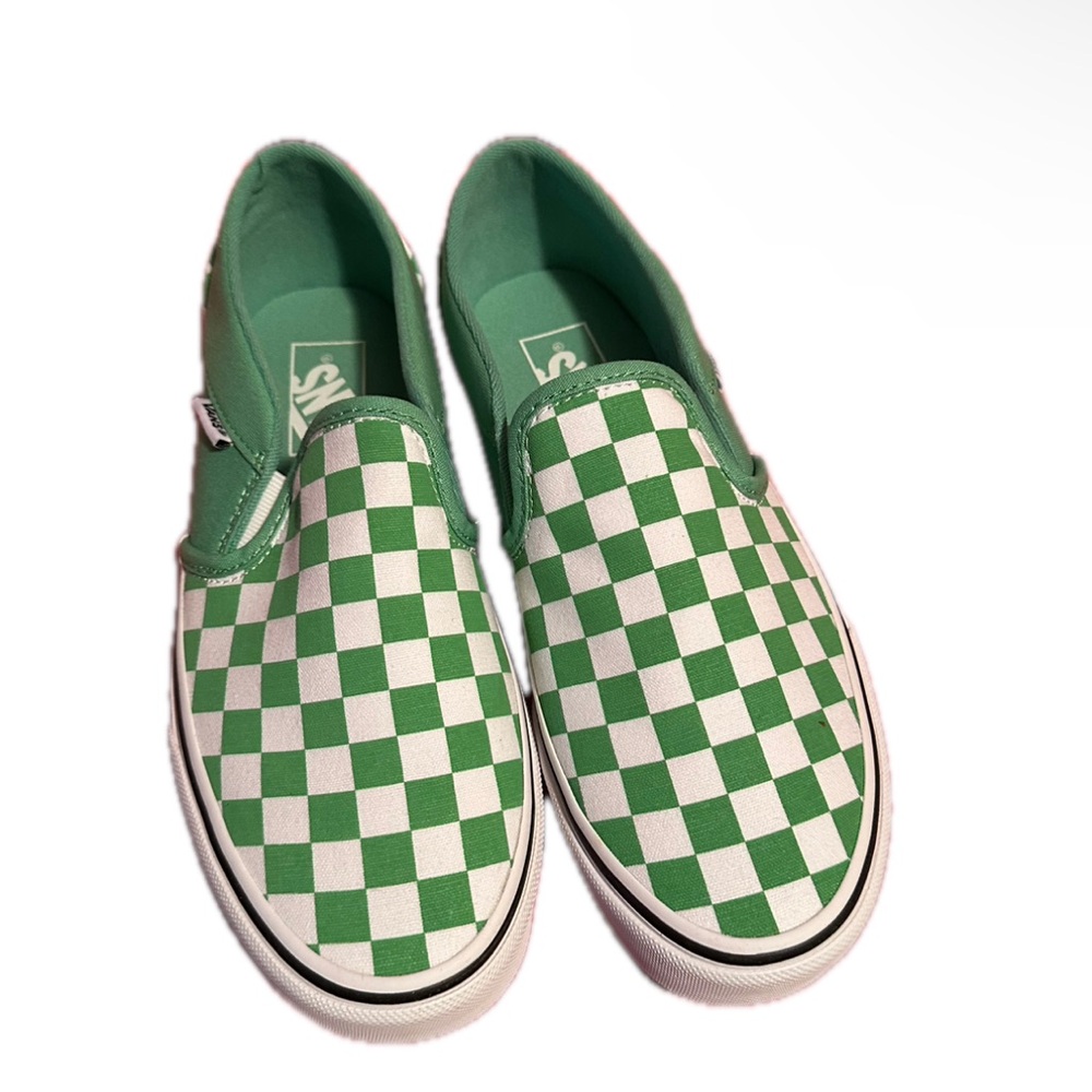 green checkered vans